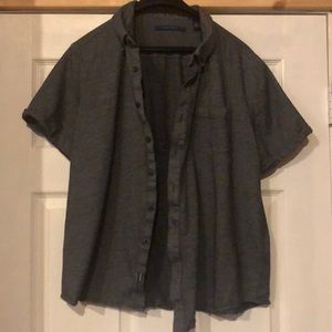 Gray Button Up